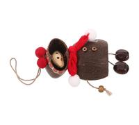 Veemoon Nutshell Doll Ornament Handmade Christmas Hanging Decoration Soft Rattling Sound for Xmas Tree Holiday Party Decor