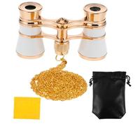Veemoon Opera Binoculars with Chain and Storage Pouch Vintage Theater Glasses for Women Compact Outdoor Telescope for Concerts and Bird Watching