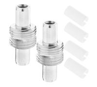 Veemoon Optical Fiber Red Light Pen Accessory Kit with Metal Tip and 7Mm Ceramic Ferrule 4pcs Fiber Optic Repair Set for Visual Fault Inspection and Connector Replacement