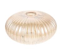 Veemoon Orange Glass Lamp Shade Replacement 25 X 15cm Round Globe Lampshade with Unique Striped Design, Reliable and Low Maintenance for Kitchen and Dining Room Pendant Lights