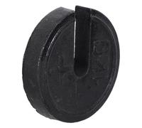Veemoon Orthopedic Traction 1kg Slotted Iron Weight with Hook - Industrial Scale Balance Counterweight for Traction Equipment and Vintage Mechanical Scale Adjustment