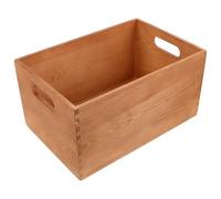 Veemoon Outdoor Library Book Box Wooden Storage Box Handle, Sturdy and Smooth Feel, Retro Vintage Style for Study Rooms and Libraries, Classic Elegant Literature Exchange Cabinet