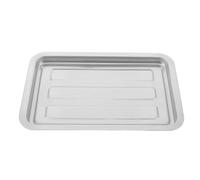Veemoon Oven Tray: 23x14.3cm Oven Cooking Tray for Baking - Iron Roasting Rack - Rectangular Serving Platter for Grilling Meat Chicken French Fries