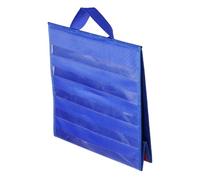 Veemoon Oxford Cloth Classroom Pocket Chart with PVC Pockets Foldable Teaching Display Organizer for Cards Portable with Handle Space-saving Educational Tool for Teachers and Students