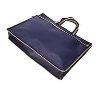 Veemoon Oxford Cloth Document Bag with Zipper Design for File Storage, Sturdy Oxford Cloth Pouch Suitable for Files and Checks, for Office, Bank Staff, and Workers