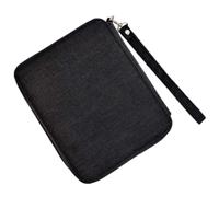 Veemoon Oxford Cloth Pencil Storage Bag with Zipper Art Painting Pen Case for Students Three Capacity Organizer for Pens and Pencils Black