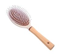Veemoon Paddle Hair Brush Airbag Scalp Massage Comb Large Wood Handle Detangle Hair Brush for Women