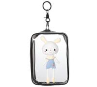 Veemoon Pain Bag Doll Doll Display Bag Keychain Storage Zipper Pouch Figure Hanging Storage Holder for Display Case for Figures Box