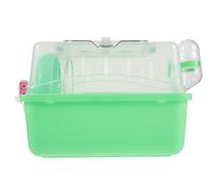 Veemoon Panoramic Sunroof Small Animal Cage for Hamsters and Rats Green Portable Hamster House with Multi-use Habitat and Chinchillas