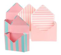 Veemoon Paper Flower Envelope Boxes and Display Flowers for Packaging Bouquets 4pcs for Homemade Crafts and Wedding Party