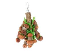 Veemoon Parrot Nibble Chew for Birds Grinding Bite for Cage Pets Wear-resistant Natural Material Boredom Breaker for Parakeets Conures Cockatiels