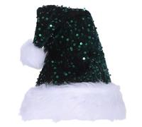 Veemoon Party Santa Hat Christmas Season Sequin Costume Hat for Adults | Polyester Material, Sparkly Festive Style, Comfortable Cozy Fit, Holiday Parties and New Year’s Eve
