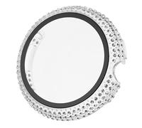 Veemoon PC Rhinestone Protective Case for Pixel Watch Sparkling Diamonds Inlaid Design Lightweight Detachable Watch Cover Durable Screen Protection Easy Installation Unique Style