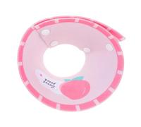 Veemoon Peach S Pet Cat Neck Collar 19-24cm Anti-lick Protective Elizabethan Cone for Post-surgery Home Use