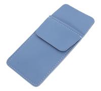 Veemoon Pen Organizer Pu Leather Blue Pocket Protector for Shirt Pocket with Space-saving Design Holding Small Tools