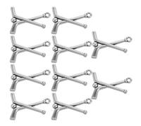 Veemoon Pendant Charm for 16pcs Ice Hockey Vintage Zinc Alloy Bracelets | Keeps Shine, Wear Resistant Finish, Lightweight Build, Retro Alloy Design for DIY Keepsakes and Fans