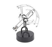 Veemoon Perpetual Motion Science Dolphin Silver Desktop Ornament Kinetic Mechanics Office Decoration Educational Physics Model