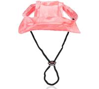 Veemoon Pet Baseball Hats Pink Cotton Outdoor Pet Hats with Adjustable Fit Easy to Put and Take off Fashionable Design for Dog Playing Outdoors and Taking Interesting Photos