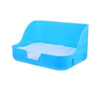 Veemoon Pet Rabbit Toilet Square Abs Bunny Cage Toilet with Rounded Mesh Edges for Chinchillas, Guinea Pigs, Living Room and Park Use, Pet Owners
