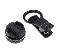 Veemoon Phone Camera Macro Lens Clip-on 15x High Definition 4k 37mm Black Space Aluminum Alloy for Close-up Photography and Wear-resistant Use