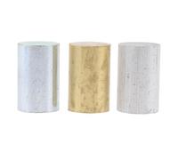 Veemoon Physics Density Kit 3pcs Metal Cylinders Set Aluminum, Copper, Iron Cylinders 32x20mm for Density Experiment and Mass Measurement in Classroom Science Education