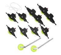 Veemoon Physics Pulley Block Set with Fixed and Movable Plastic Sheaves - Adjustable Stem Experiment Kit for Force and Motion - Lab Pulley System Teaching Equipment for Classroom Use