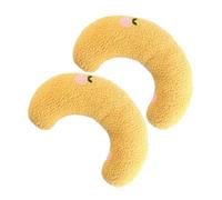 Veemoon Pillow Soft and Washable, Cotton Flannelette Material 2pcs U-shaped Neck for Support Tiny Rest and Comfortable Sleep Cat Pet Kitten
