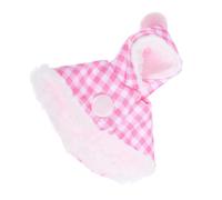 Veemoon Pink Plush Pet Bird Cloak for Cockatiel and Canary, Warm and Comfortable Bird Winter Cape with Versatile Design, Stylish Outfit for Outing and Different Occasions