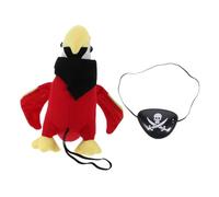 Veemoon Pirate Parrot Shoulder Accessory - Stuffed Plush Parrot for Halloween Cosplay - Ideal for Costume Parties and Pirate Themed Events Shoulder Companion