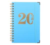 Veemoon Planner 2027: Daily Monthly Spiral-Bound Calendar Planner Sky-blue