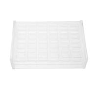 Veemoon Plastic Cuvette Holder Stand Ensures Unobstructed Light Path for 10mm Glass Cuvettes with 24 Position Dense Hole Arrangement from Chipping for Quality Control and Optical Chambers