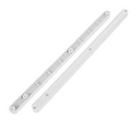 Veemoon Plastic Drawer Slides 2pcs White Plastic Drawer Guide Rails Smooth Sliding Easy to Install for Wardrobe and Cabinet