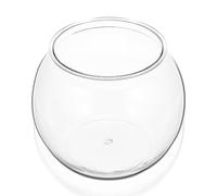 Veemoon Plastic Fish Bowl Round Clear Goldfish Vases for Betta Fish Aquarium Home Decor Party Drinks Crafts Unbreakable Transparent 22.00X22.00X17.50CM
