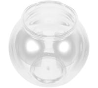 Veemoon Plastic Goldfish Bowl Small Desktop Fish Tank with Good View the Interior and Impact Resistant Design Suitable for Office or Wedding Decoration