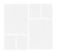 Veemoon Plastic Mesh Canvas Sheets Plastic Needlepoint Canvas White 6pcs 13x10 Inch 7 Count Grid, Lightweight and Deformation Resistant for Embroidery and Bag Making for Crafters