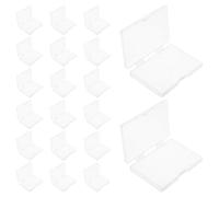 Veemoon Plastic Playing Card Storage Box and Rectangle Shape 20pcs with Secure Closure Fits Standard Card Sizes , for Daily Commutes and Briefcases