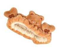 Veemoon Plush Bear Makeup Headband for Women Adjustable Elastic Soft Hairband for Face Washing Spa Skincare Mask Application Daily Use