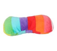 Veemoon Plush Chew for Dogs and Puppies, Interactive and Easy to Clean, Sturdy Rainbow Bone Shape Suitable for Aggressive Chewers, for Daily Use and Fun Play