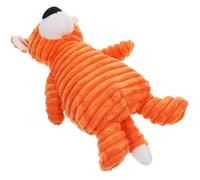 Veemoon Plush Tiger Dog Chew Squeaker, Puppy Training Bite for Interactive Play, Soft Puppy Accessory for Pet Entertainment and Boredom Relief