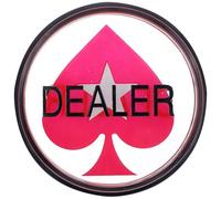 Veemoon Poker Button Poker Chip Acrylic round Dealer Button Math Learning and Covering Called Numbers Party Supplies