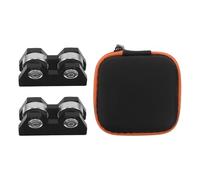 Veemoon Pool Cue Straightness Tester Set - High Accuracy Billiard Cue Checking Tool for Training and Competition - Portable Black Snooker Club Maintenance Accessory