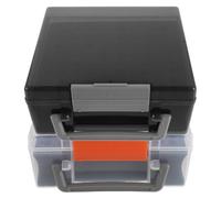 Veemoon Portable Case Storage with Container Battery Categorized Compartments and Sturdy Handle Plastic Organizer for Suitable Office and Recycling Operations