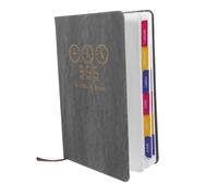 Veemoon Portable Daily Planner Notebook Smooth Writing Office Organizer for Students Travelers Teachers Minimalist Grey Schedule Book for Diaries Creative Writing Travel Planning