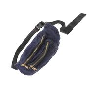 Veemoon Portable Denim Belt Bag for Women Hobo Shoulder Bag Chest Pocket Fashion Elastic Waist Pack for School