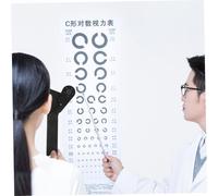 Veemoon Portable Eye Testing Cover with Slip Ergonomic Handle for Vision Chart Exams Comfortable Visual Test Occluder Tool for Accurate Eyesight Assessment