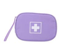 Veemoon Portable First Aid Medicine Bag with Waterproof Oxford Cloth and Internal Compartments, Compact Design Travel Medicine Organizer for Office Drawer and Car Use