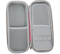 Veemoon Portable Hard Stethoscope Case with Divider, Nursing Essentials Storage Bag for Nurses, Pink Oxford Carrying Organizer for Medical Accessories and Travel