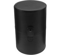 Veemoon Portable Makeup Brush Case with Lid Dustproof Cosmetic Storage Bucket for Travel Buckle Closure Organizer for Brushes Eyeliners and Makeup Tools Black Capacity