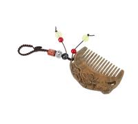 Veemoon Portable Mini Chinese Style Comb with Intricate Carvings Travel Friendly Compact Design for Daily Use for Home Salon and Elegant Hairstyles Natural Color
