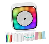 Veemoon Portable Mini Thermal Printer Wireless Inkless Pocket Sticker Maker Printing Paper Mini Printer